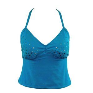 Mossimo Aqua Halter Swim Top